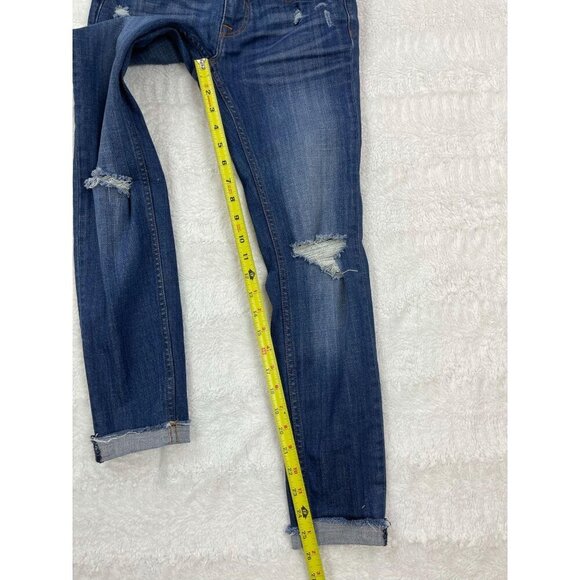 Vigoss Chelsea Skinny Jeans Waist 25 Length 27 Distressed Cuffed - Picture 7 of 7